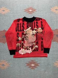 Vintage Chicago bulls graphic t shirt long sleeve youth kids small? basketball - Picture 1 of 5