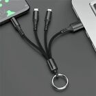 USB  Cable Type-C Fast  3 in 3A 1 iOS Phone Charger USB Charging Micro Keychain