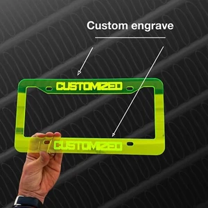 CUSTOM PERSONALIZED License Plate Frame MULTI COLOR - Picture 1 of 21