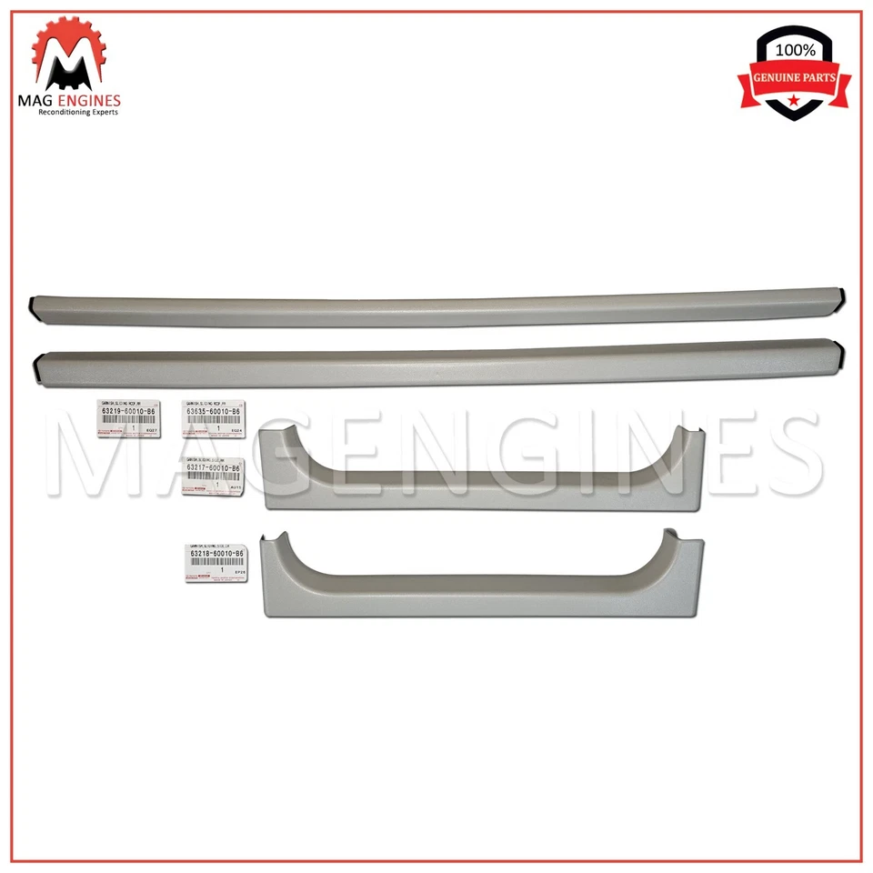 GENUINE OEM FRONT REAR SLIDING SUN ROOF GARNISH FOR LAND CRUISER LX450 - 4Pcs - Imagem 1 de 1