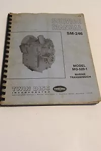 Twin Disc Service Manual SM-246 Marine Transmission Model: MG-520-1 - Bild 1 von 9