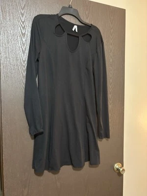 Vestido para mujer, de Mudd, talla XL, negro/mangas, hasta la rodilla Foto 1 de 4