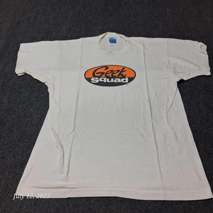 Vintage Geek Squad T Shirt Gr. XL weiß distressed 90er T - Bild 1 von 7