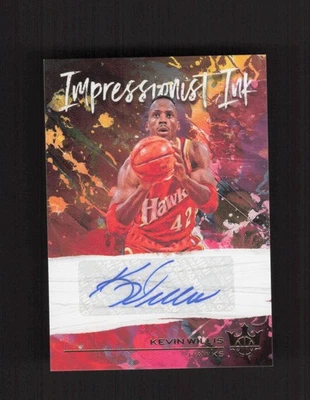 Tinta impresionista Kevin Willis 2020-21 Panini Court Kings #II-KWL automática/99 Foto 1 de 2