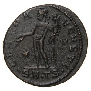 RÖMISCHES REICH - 308-310 AE Follis - Galerius - Genie Pouring out Patera - Bild 1 von 2
