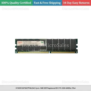 HYMD512G726CFP4N-D43 Hynix 1GB DDR Registered ECC PC-3200 400Mhz 1Rx4 - Picture 1 of 1
