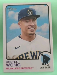 2022 Topps Heritage - Kolten Wong #355 - Milwaukee Brewers  - Picture 1 of 2