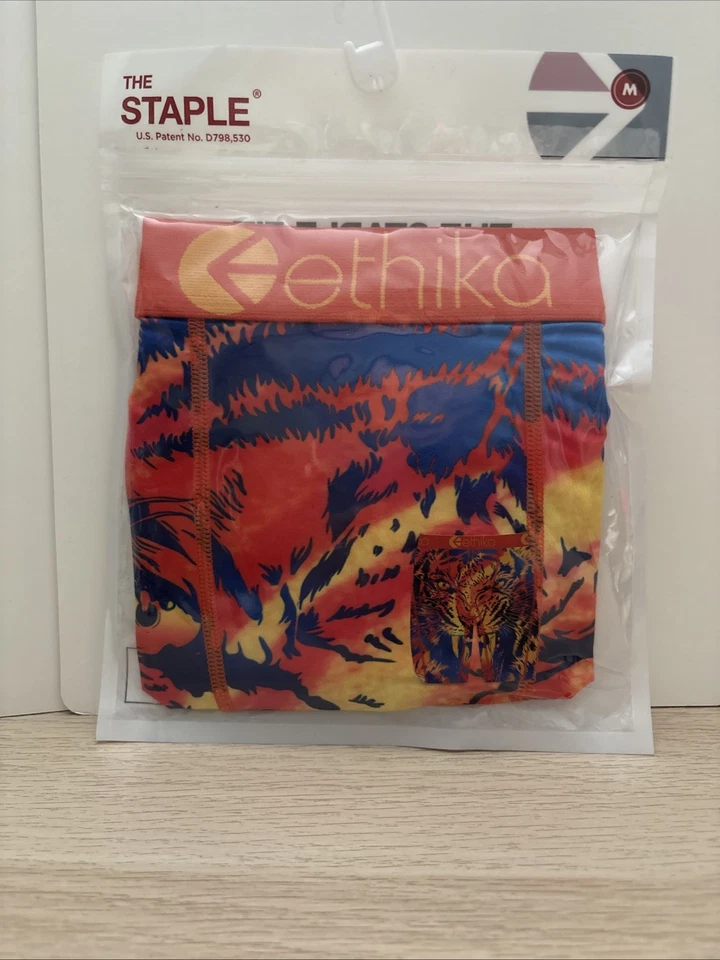 Ethika Orange Painted TigerBoxer Briefs Medium - Image 1 of 4
