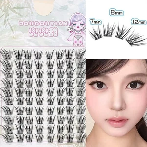10 Rows of Individual Cluster Lashes Segmented False Eyelashe Natural Makeup - Picture 1 of 20