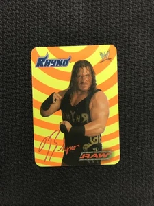 2004 Tesla WWE SmackDown Raw #23 Rhyno Fluo Italian - Picture 1 of 2