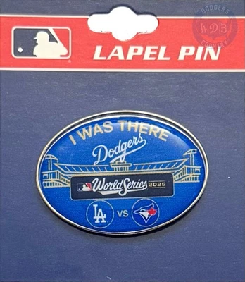 2025 World Series “I Was There” Los Angeles LA Dodgers Vs Toronto Blue Jays Pin - Image 1 of 2