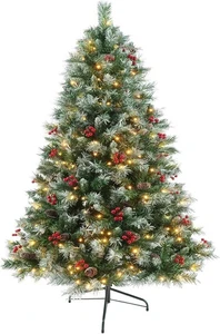 Pre-Lit Künstlicher Weihnachtsbaum mit Lichtern 6 Fuß - Arbol De Navidad Con Luces, - Bild 1 von 8