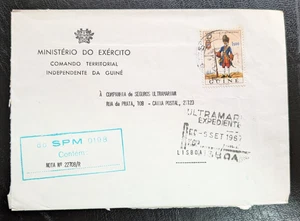 Guine 1967 cover from the Ministry of the Army to Lissabon - Picture 1 of 2