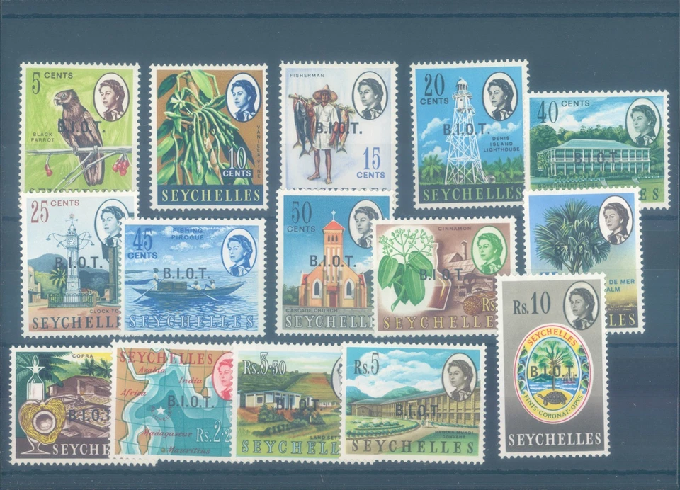 Territorio Británico del Océano Índico 1968 serie MLH completa  Foto 1 de 1