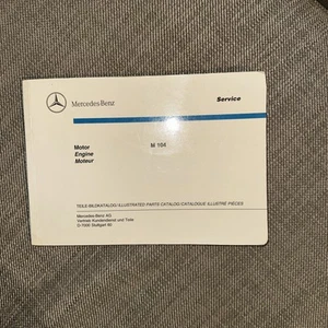 Mercedes W124 M104 R129 W202 W140 Motor Teilebuch Katalog RAR OEM - Bild 1 von 3