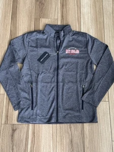 New England Patriots Football Devon & Jones Full Zip Jacket Navy Mens Medium NWT - Picture 1 of 10