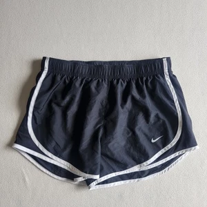Nike Women's Tempo Dri-Fit Running Gym Shorts w/ Lining ~ Black & White ~ Sz M - Picture 1 of 14