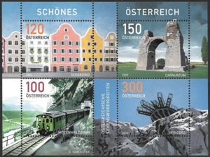 österreich 2023 autriche landschaft Schärding Carnuntum Mittenwald Eisenbahn MS4 mnh - Bild 1 von 1
