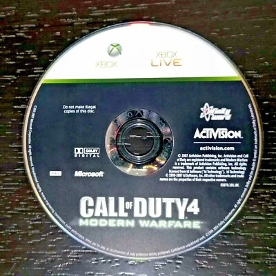 Call of Duty 4 Modern Warfare Disc Only Xbox 360 PAL Tested and Working FPS Game - Image 1 of 4