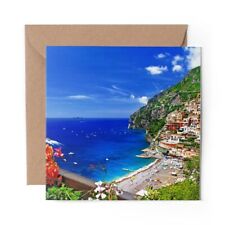 1 x Blank Greeting Card Amalfi Coast Italy Travel Ocean Sea #24056