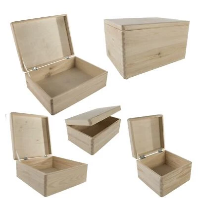 Most Popular Plain Wooden Boxes to Decorate for Christmas Eve| Choice of Sizes - Image 1 of 2