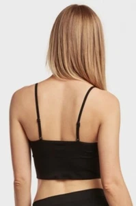 Seamless Solid Sport Bra Black - Picture 1 of 2