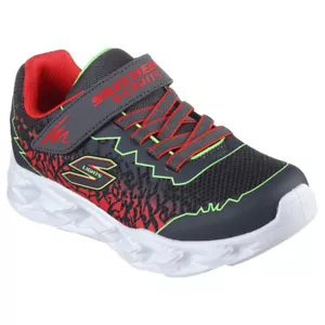 SKECHERS Vortex 2.0 Shoe - Zorento - Charcoal/Lime - Kids - Picture 1 of 5