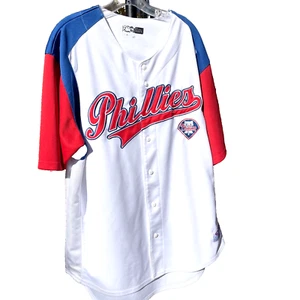 Philadelphia Phillies Baseball Jersey True Fan Series 1995 Men's XL Stitched - Picture 1 of 8