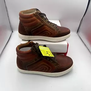 Propet Kenton MCA005L Men's US 9 5E Casual Shoes Brown Leather High Top Sneakers - Picture 1 of 7