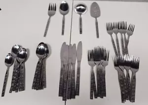 Lifetime Set Posate Posate Acciaio Inox 42 Pezzi Motivo Floreale - Foto 1 di 3