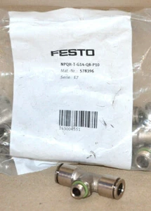 Festo NPQH-T-G14-Q8-P10 578396 T-Steckverschraubung /// 10 Stück /// NEU - Bild 1 von 1