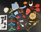 Vintage Barbie Doll Shoes Boots Mod Purse Hat Iron Tennis Racket Camera Access.