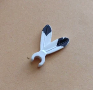 LEGO 30126pb02 Minifiguren Federfedern schwarze Spitze auf beiden Seiten Vintage - Bild 1 von 2