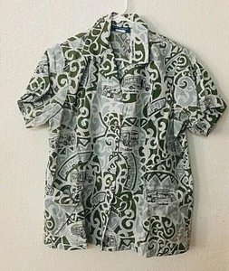 WOMENS OAHU TRANSIT SERVICES THE BUS HANDI-VAN BUTTON DOWN SMOCK UNIFORM SIZE L - Picture 1 of 1