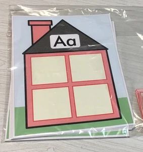 PRINTED Alphabet House Game - Beginning Sounds - Complete Set UNCUT - Picture 1 of 9
