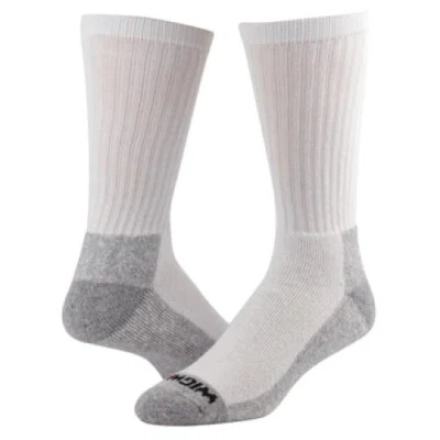 Wigwam At Work Mens Crew Socks 3 Pack White Grey - Image 1 of 3
