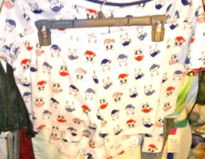 COUNT THE STARS  NWT 2 piece FRENCH BULLDOGS Pajama Set Size XL Shirt  & Shorts - Picture 1 of 2