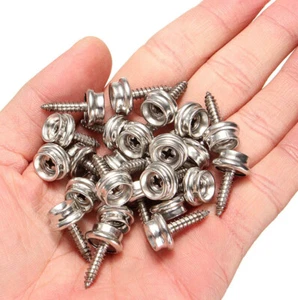 25x Snap Button Screw-In Studs Boat Parts Cover Tarps 5/8" Stainless Steel Parts - Foto 1 di 8