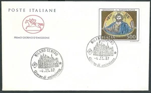 1987 ITALIA FDC CAVALLINO MONREALE NO TIMBRO ARRIVO - CG - Picture 1 of 1