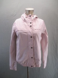 NWOT VOLCOM Size XS Womens Pink Waterproof Elastic Cuff Snap Up Windbreaker 796 - Picture 1 of 9