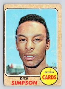 1968 Topps Card, #459 Dick Simpson, St. Louis Cardinals - Picture 1 of 3