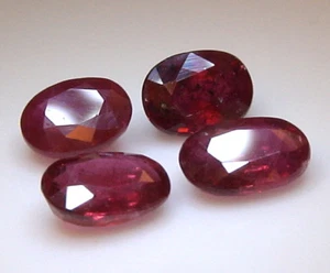1x Piedra preciosa suelta de corte ovalado de rubí natural más grande de 1 quilate facetada de buena calidad - Imagen 1 de 130
