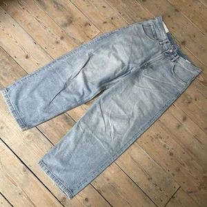 H&M Baggy Loose Fit Mens Jeans 32 30 Washed denim blue - Picture 1 of 8