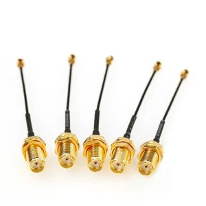 Practical New Accessories Cable 5pcs 10/15/20cm Adapter Coax Gold+Black - Zdjęcie 1 z 6