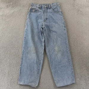 Vintage Guess Jeans Womens 18 Blue Denim Wide Leg 90s Baggy Loose 28x30 Skate - Picture 1 of 12