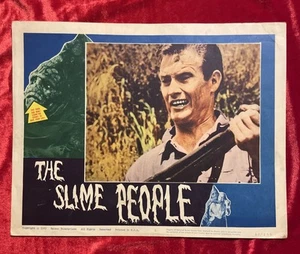 scheda lobby originale THE SLIME PEOPLE #2 Horror Sci Fi Camp - Foto 1 di 4