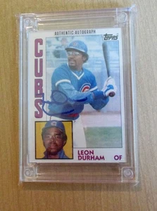 2025 Jersey Fusion 1984 Topps Leon Durham autograph auto - Picture 1 of 2