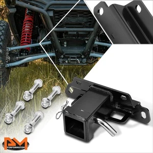 Receptor de enganche de remolque de parachoques trasero de 2" de acero negro para Kawasaki Teryx KRX 4 1000 20-24 - Imagen 1 de 7