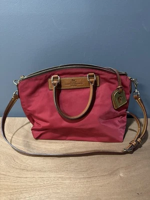 Bolso Bandolera DOONEY & BOURKE Juliette Nylon Cuero Vacchetta ROJO Foto 1 de 4
