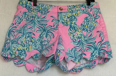 Pantalones Cortos Lilly Pulitzer Buttercup Elastizados 5" Rosa Pelícano Beat The Heat Talla 8 Foto 1 de 4
